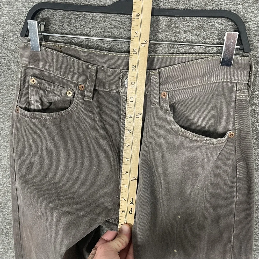 Vintage Levis 501‎ Jeans Mens 30x34 Brown Button Fly Straight Leg Made USA 90s